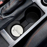 Cross Soapstone Car Coaster - My Faith My Father