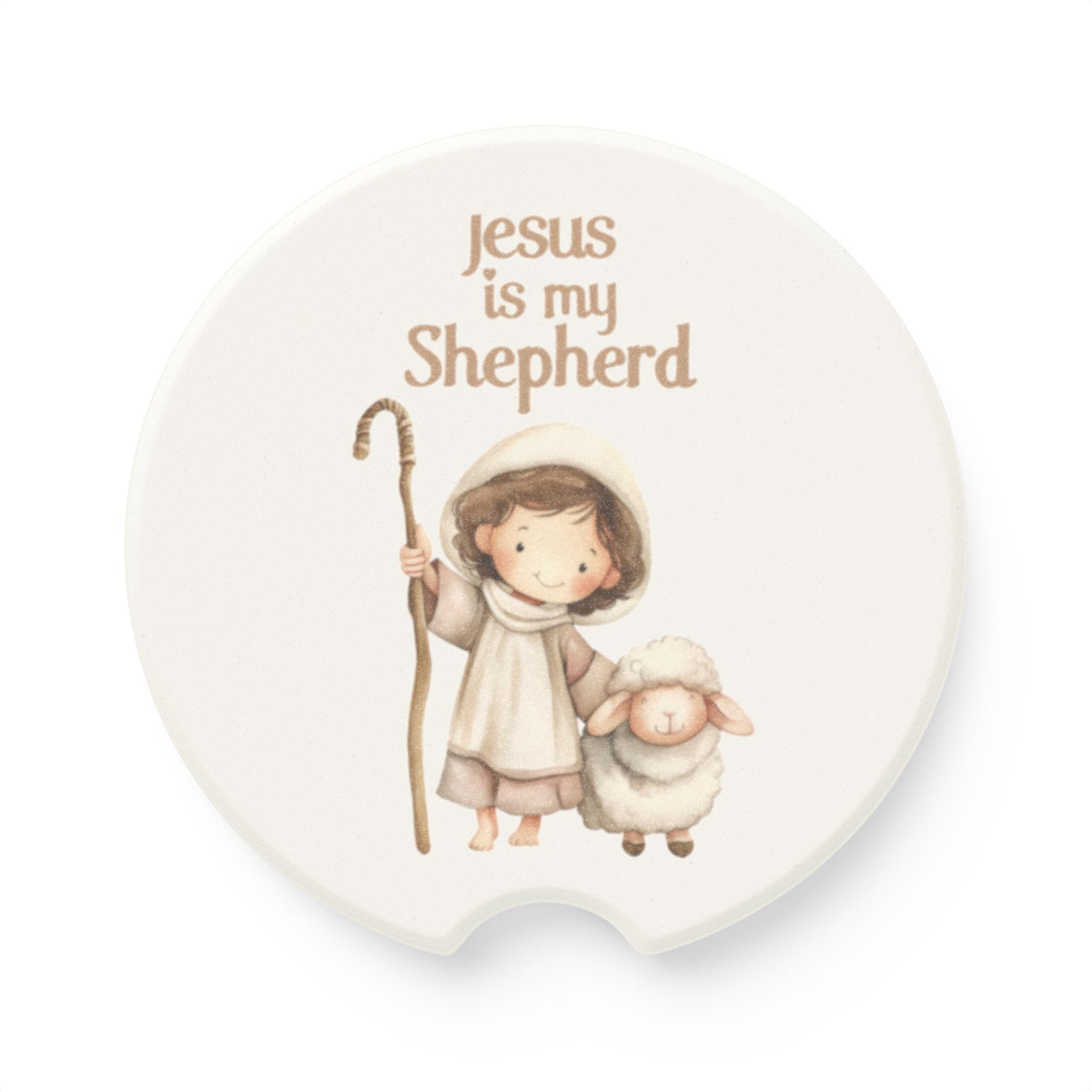 Jesus is My Shepherd Soapstone Car Coaster