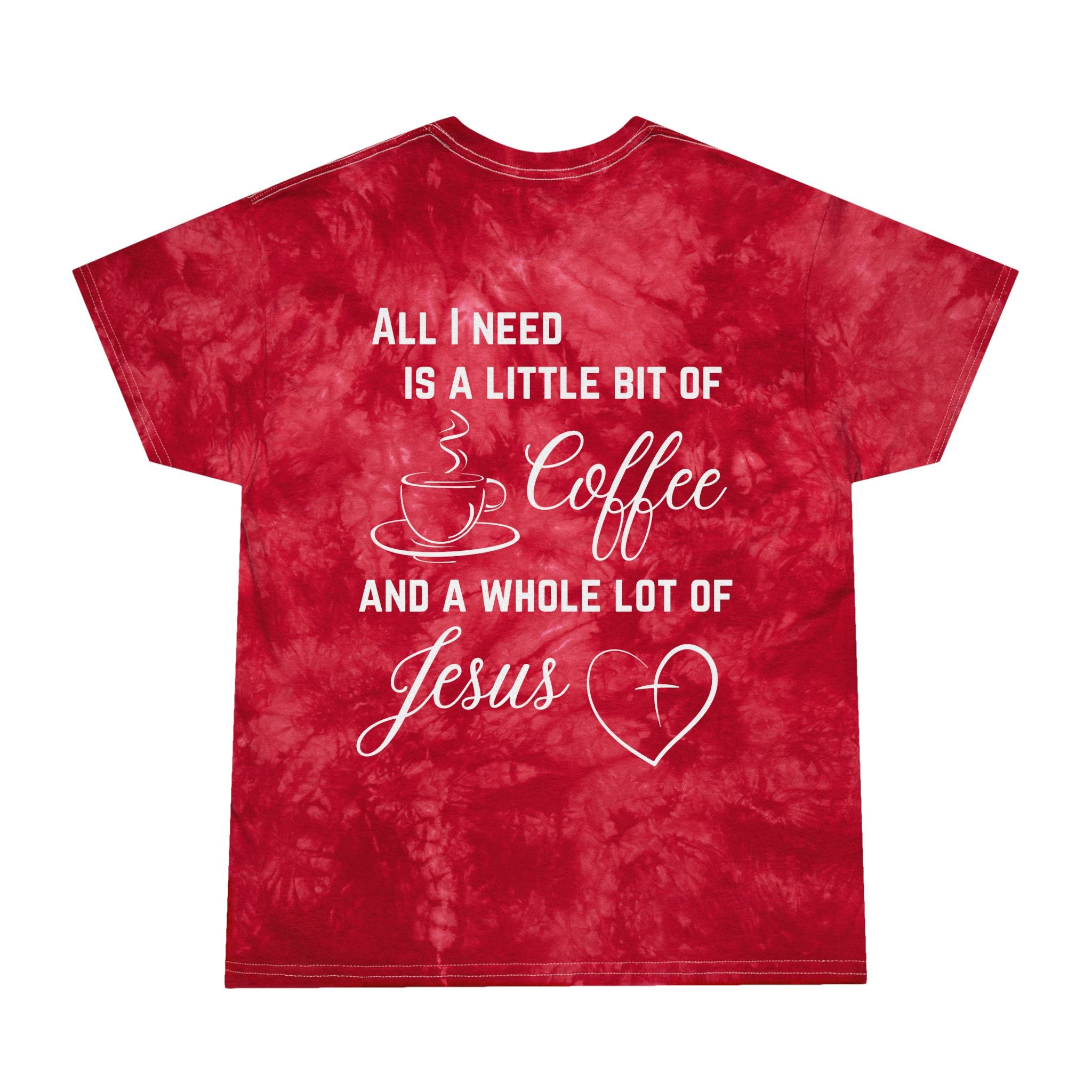 All I Need Is Jesus – Unisex Crystal Tie-Dye Christian T-Shirt | Bold Faith Apparel for Everyday Wear