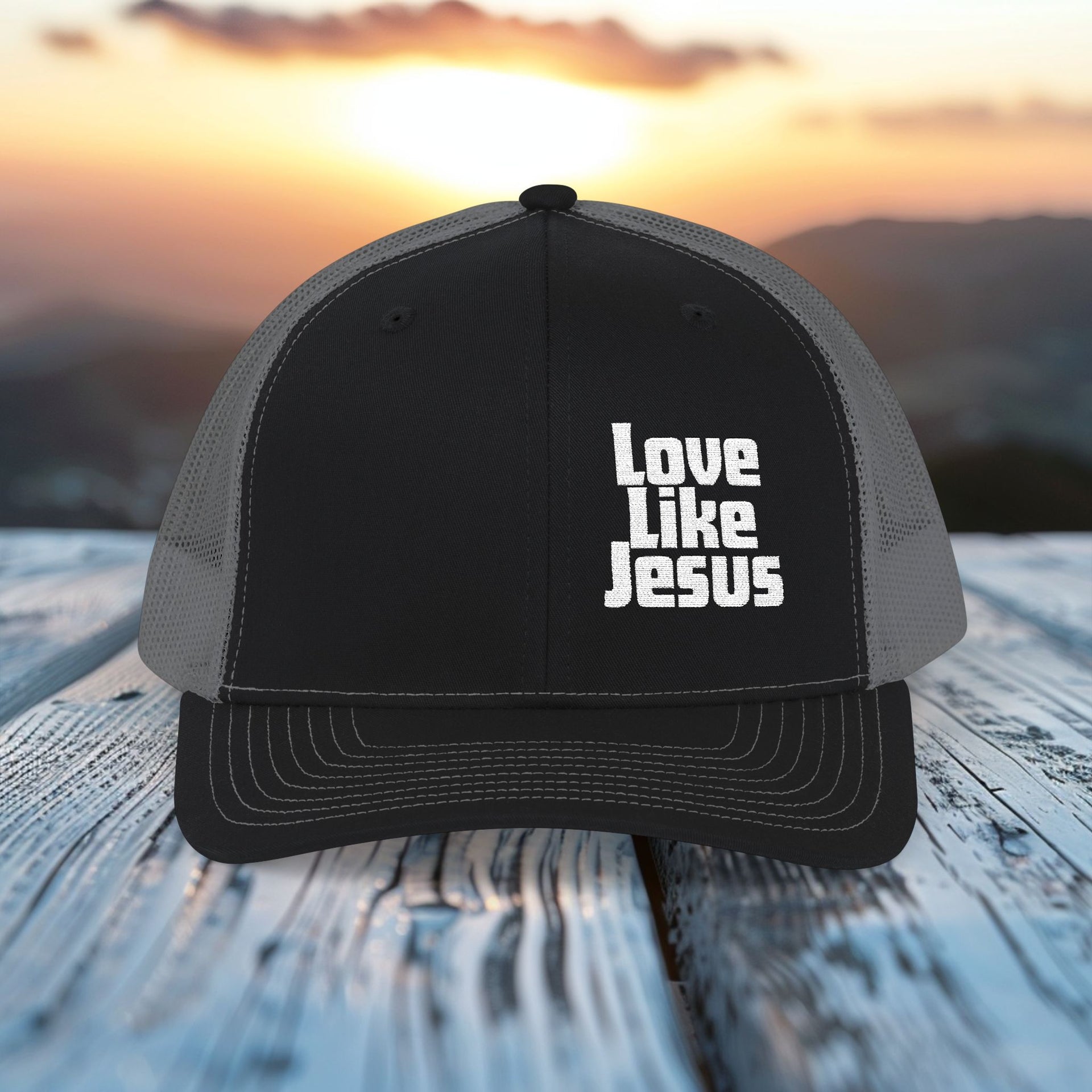 Love Like Jesus Snapback Trucker Hat - My Faith My Father