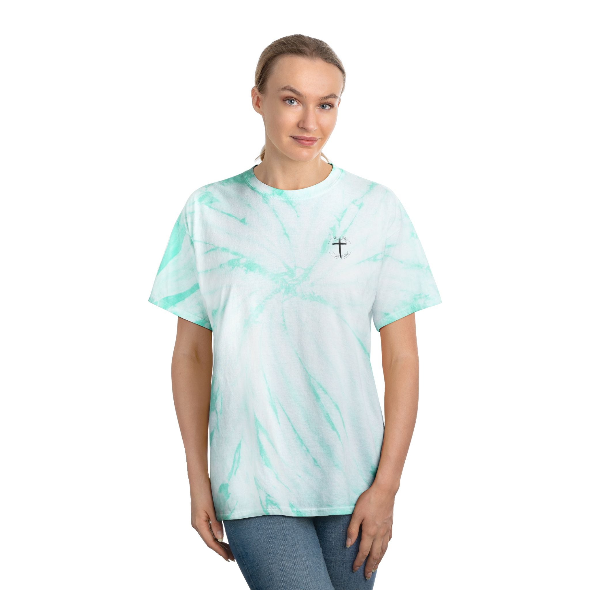 All I Need Is Coffee and Jesus – Unisex Christian Tie-Dye T-Shirt | Faith & Coffee Cyclone Tee