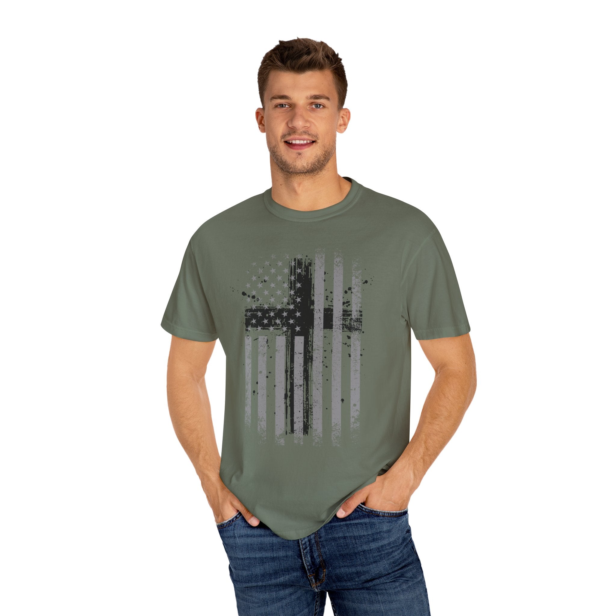 Flag With Cross Faith Unisex Relaxed Fit T-Shirt