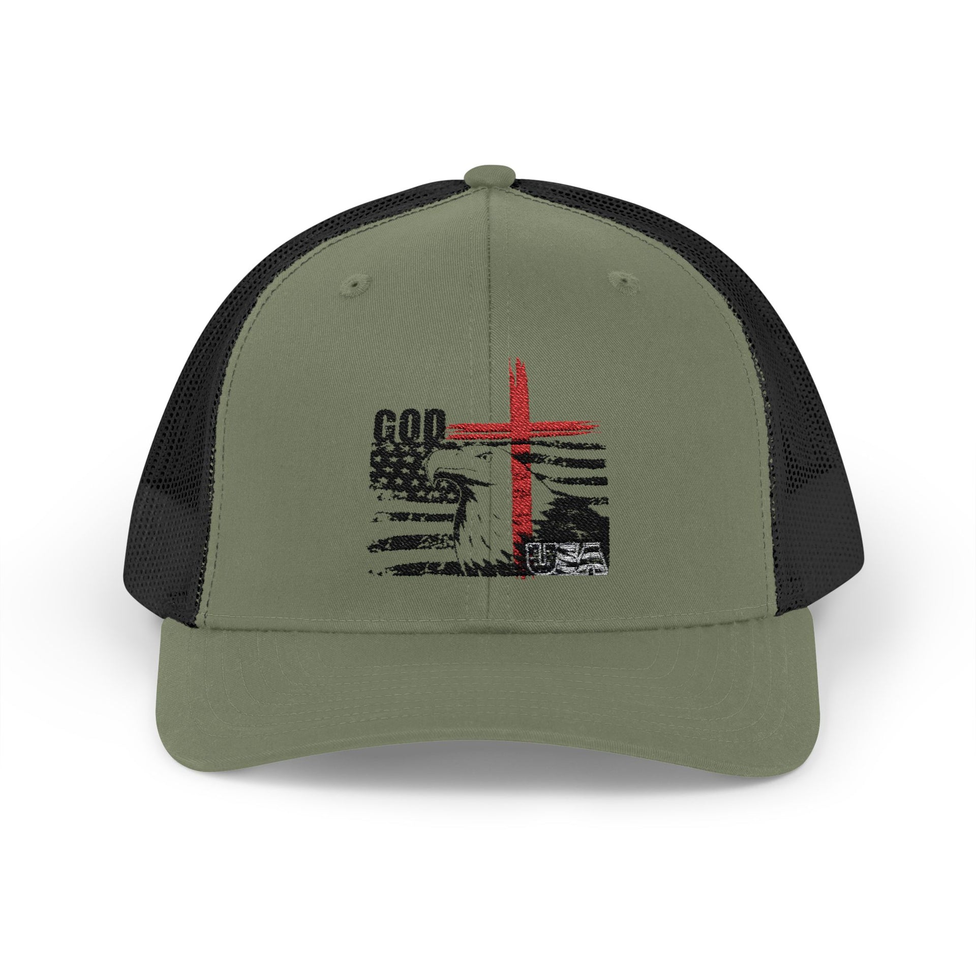 God + USA Snapback Trucker Hat - My Faith My Father