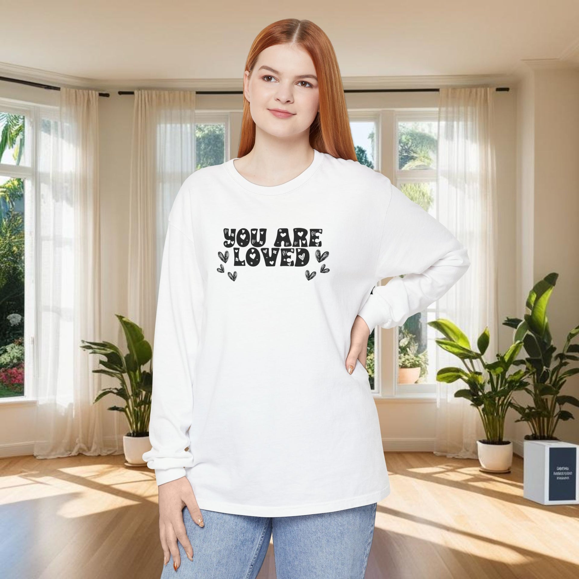 You Are Loved Unisex Relaxed Fit Long Sleeve T-Shirt - My Faith My Father