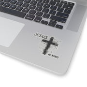 Jesus Is King Kiss-Cut Stickers - My Faith My Father