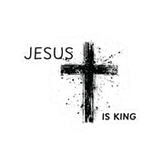 Jesus Is King Kiss-Cut Stickers - My Faith My Father