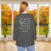 Lilies Unisex Relaxed Fit Long Sleeve T-Shirt - My Faith My Father