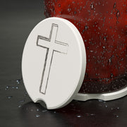 Cross Soapstone Car Coaster - My Faith My Father