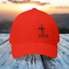 He Is Risen Flexfit Hat - Embroidered Cap, Christian Cap, Inspirational Hat, Religious Gift, Casual Accessory, Outdoor Hat - My Faith My Father