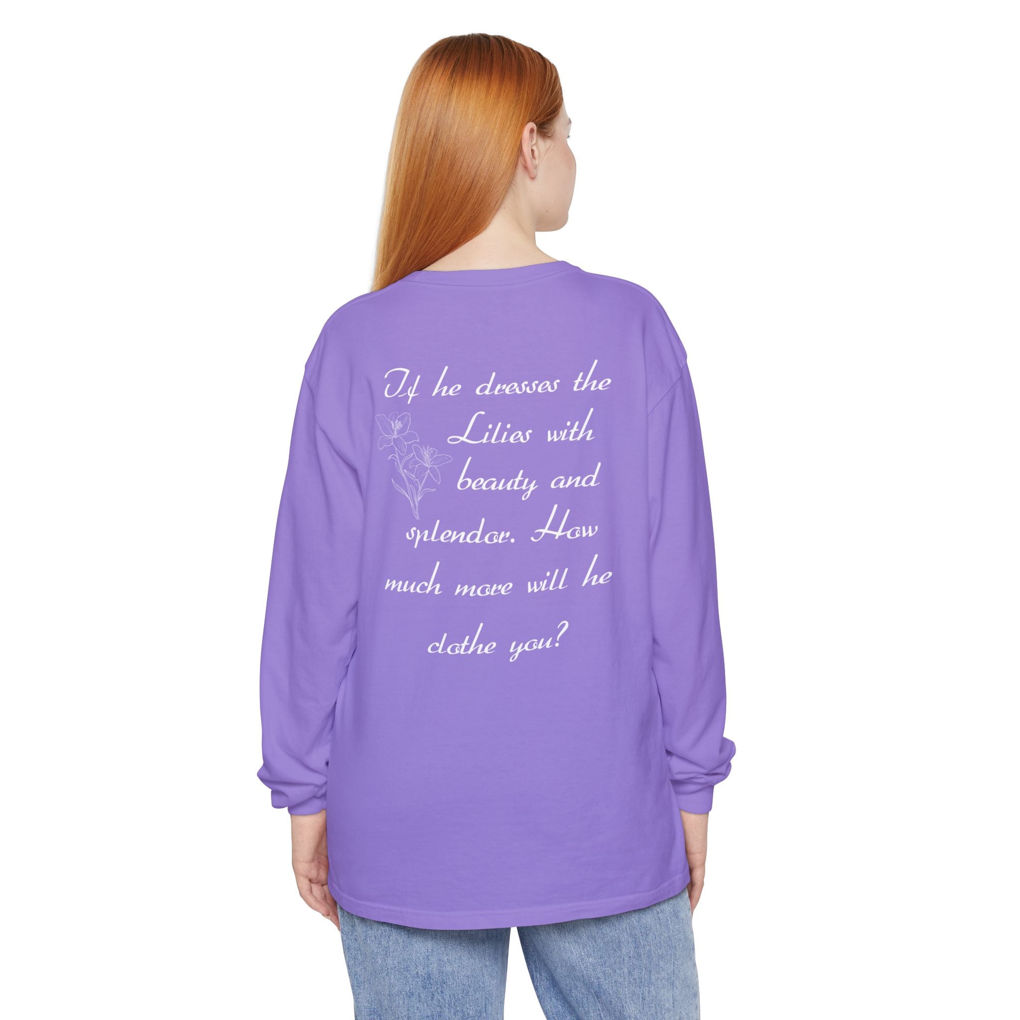 Lilies Unisex Relaxed Fit Long Sleeve T-Shirt