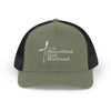Man of God, Dad, Husband Snapback Trucker Hat - My Faith My Father