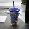 God Is Enough Sunsplash 16oz Tumbler With Straw - My Faith My Father