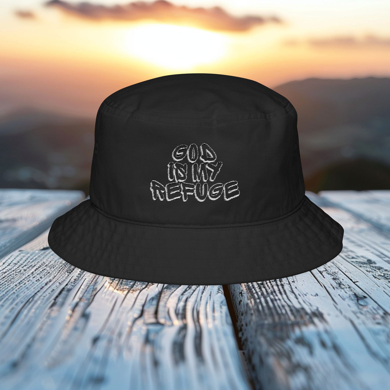 God Is My Refuge Bucket Hat - Shelter In Style