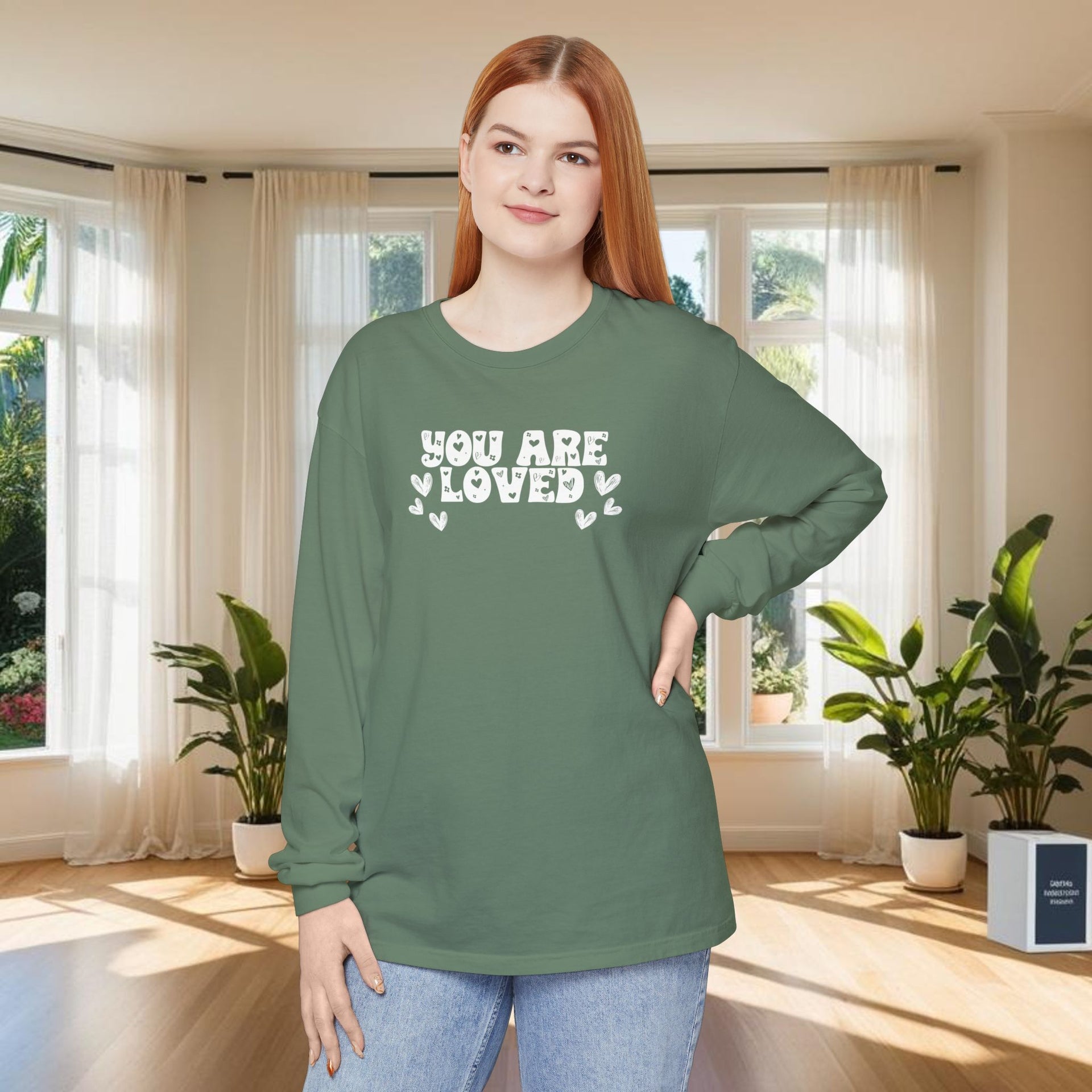 You Are Loved Unisex Relaxed Fit Long Sleeve T-Shirt - My Faith My Father