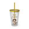 Jesus Is My Shepherd Sunsplash 16oz Tumbler With Straw - My Faith My Father