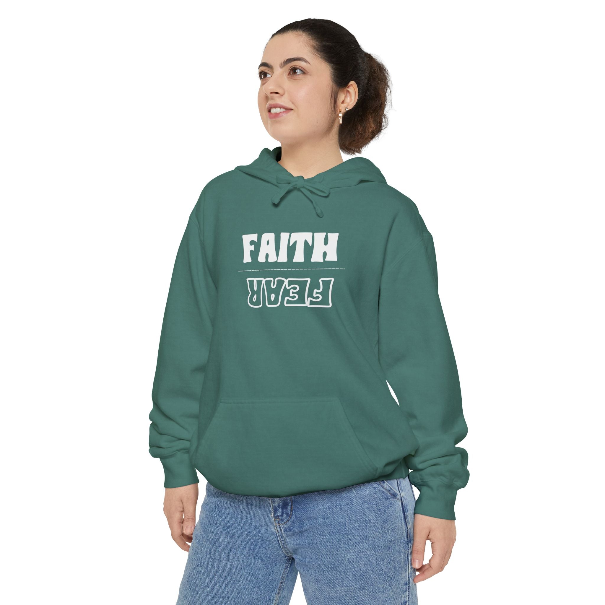 Faith Over Fear Unisex Relaxed Fit Hoodie