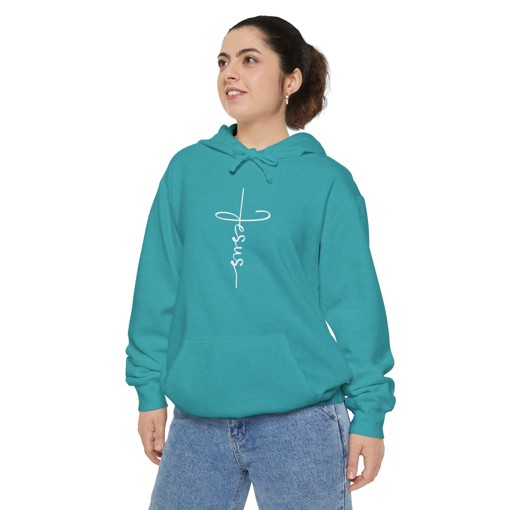 Jesus Cross Unisex Relaxed Fit Hoodie