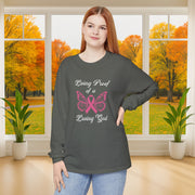 Living Proof Of A Loving God Butterfly Unisex Relaxed Fit Long Sleeve T-Shirt - My Faith My Father