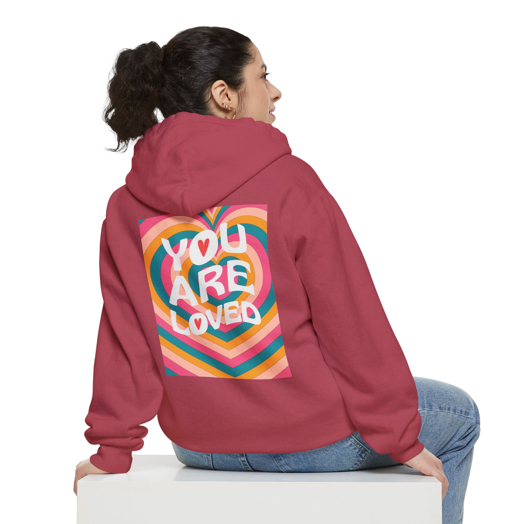 You Are Loved Retro, Unisex, Relaxed Fit Hoodie
