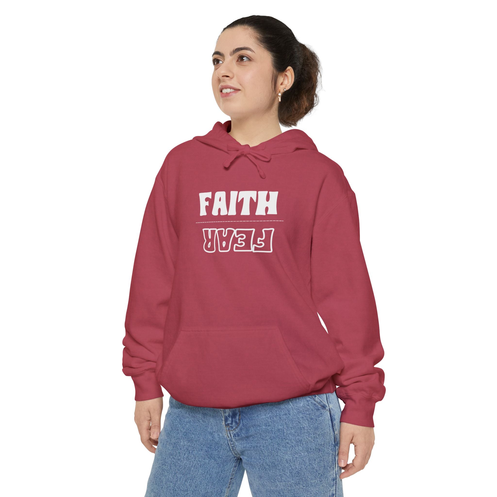 Faith Over Fear Unisex Relaxed Fit Hoodie