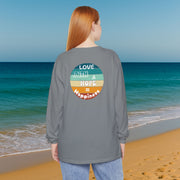 Love, Faith & Hope = Happiness Unisex Relaxed Fit Long Sleeve T-Shirt - My Faith My Father