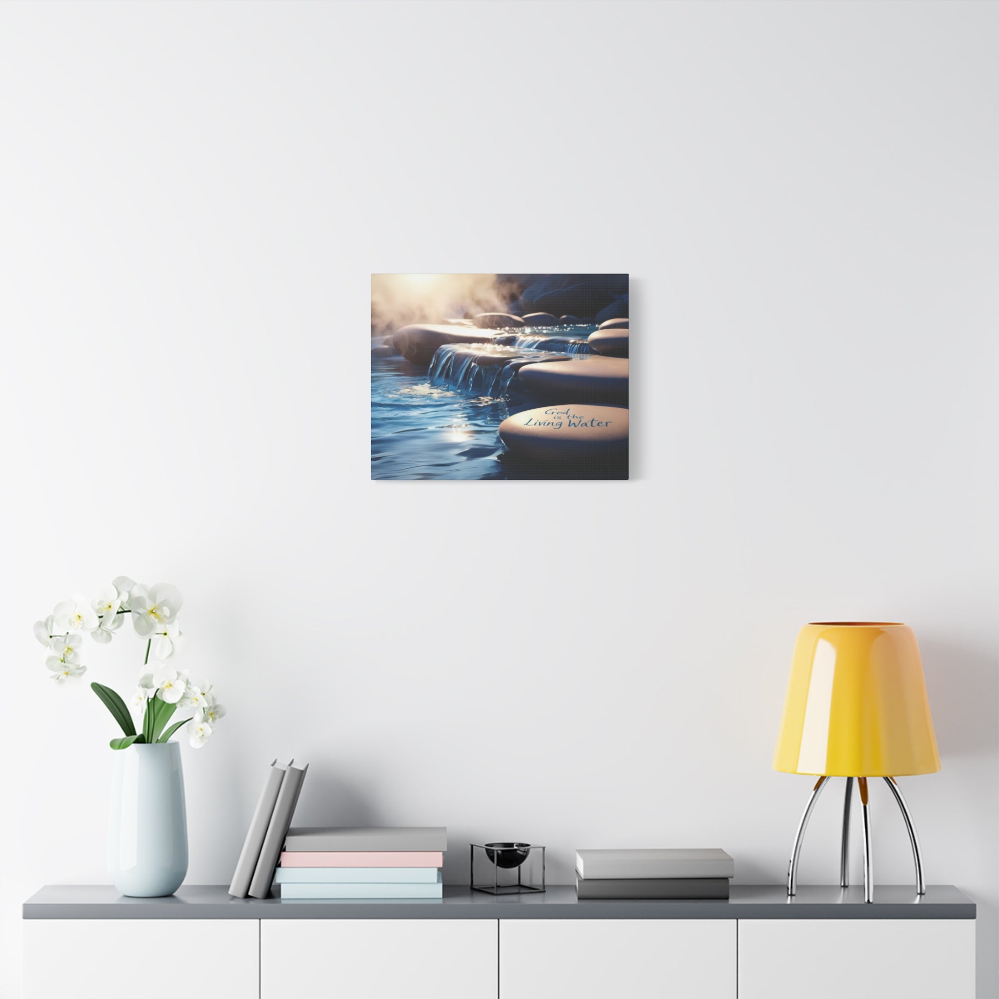 God is the Living Water Wall Decor Canvas