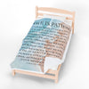 Love Is Patient Velveteen Plush Blanket - My Faith My Father