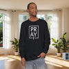 Pray + Cross Unisex Relaxed Fit Long Sleeve T-Shirt - My Faith My Father