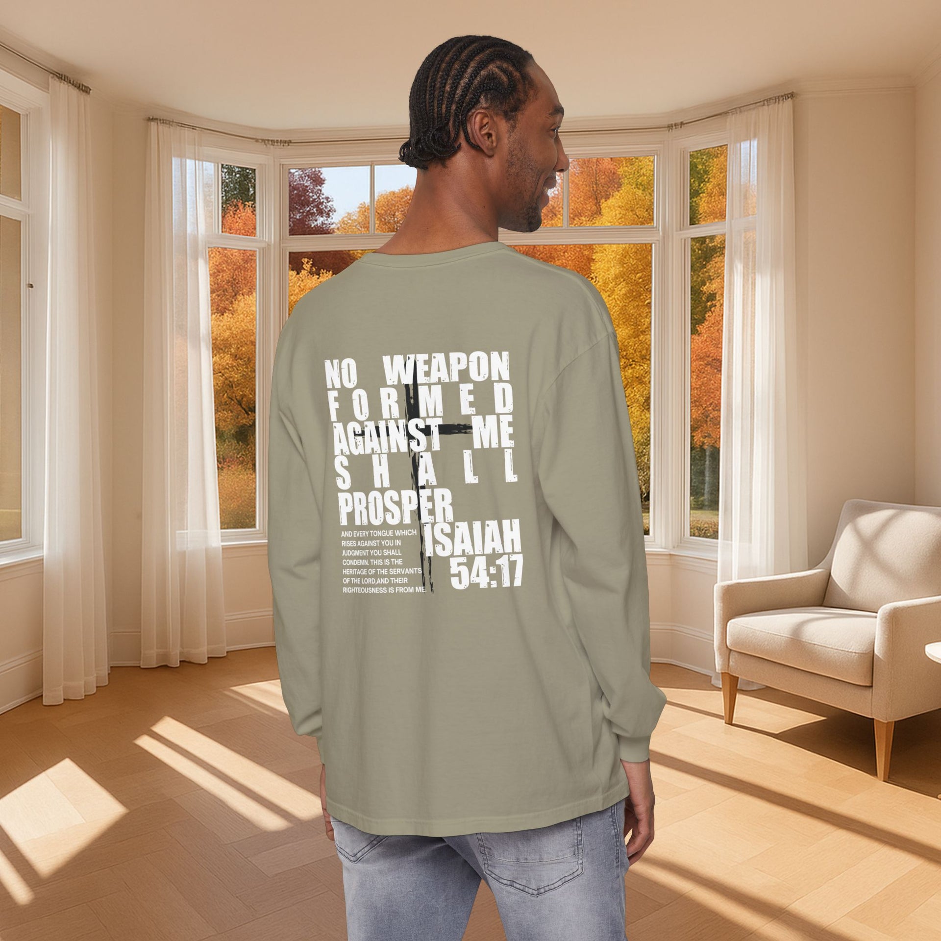 Isaiah 54:17 Unisex Long Sleeve T-Shirt - My Faith My Father