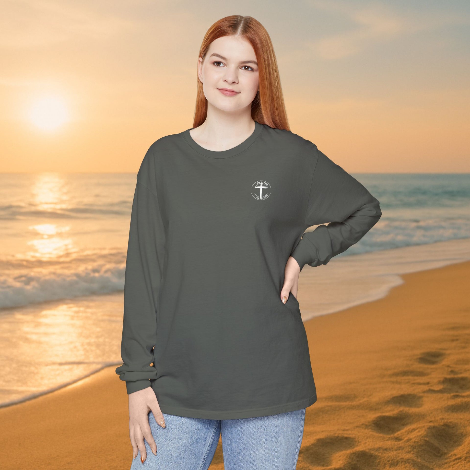 All I Need Unisex Relaxed Fit Long Sleeve T-Shirt - My Faith My Father