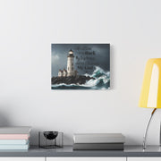 Psalm 18:2 Lighthouse Matte Canvas Wall Art - My Faith My Father