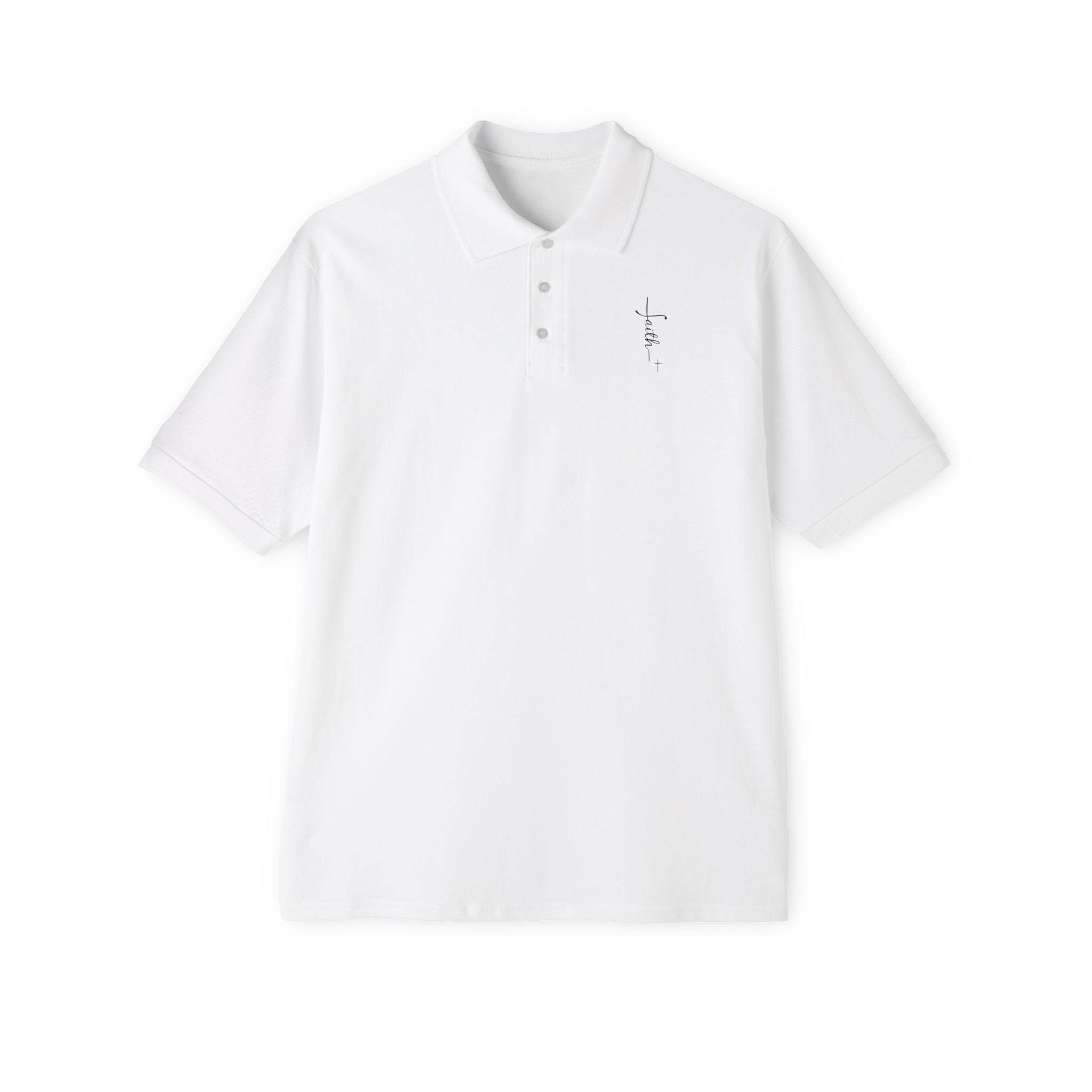 Faith + Cross Men's Piqué Polo Shirt