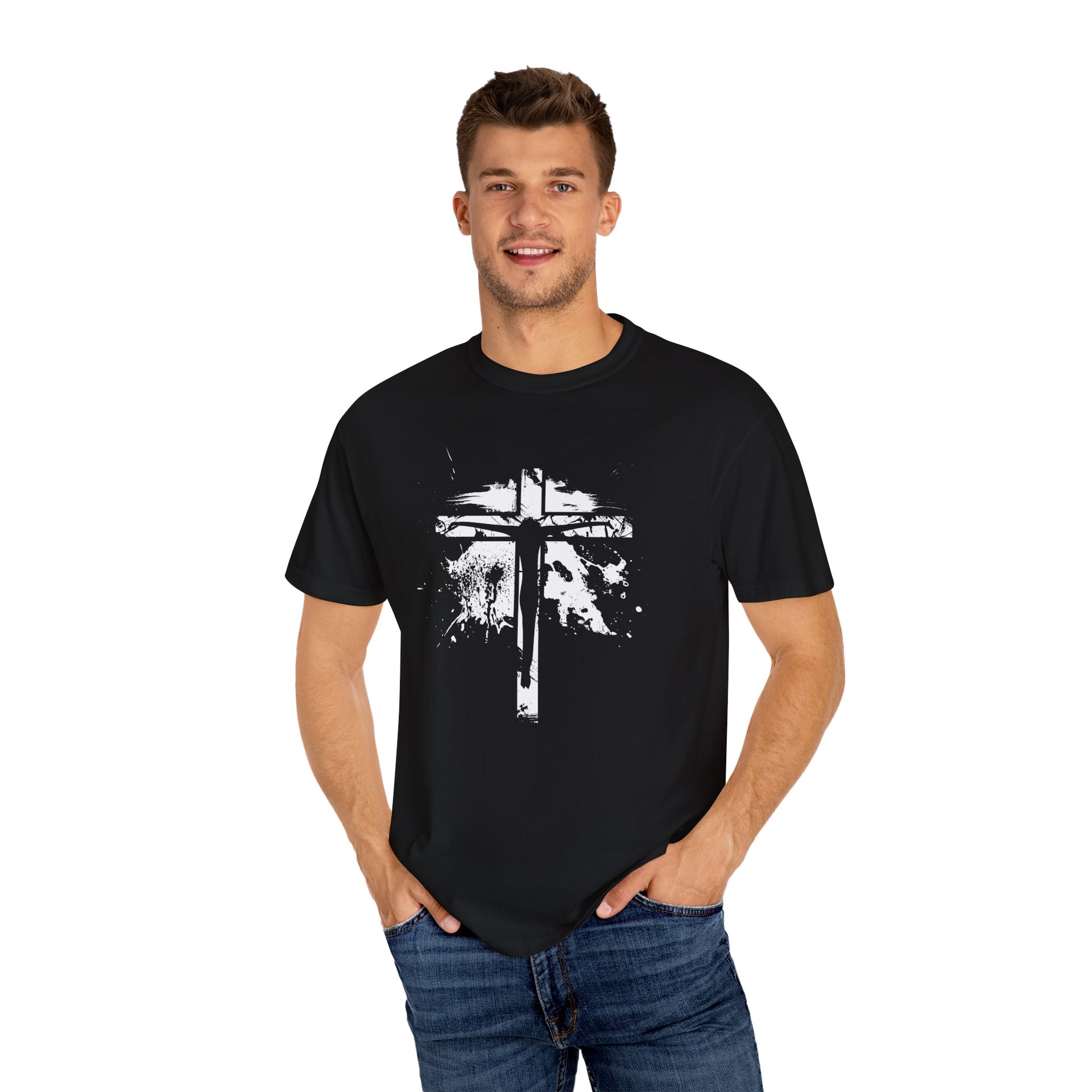 Jesus On Cross Unisex Relaxed Fit T-Shirt - My Faith My Father