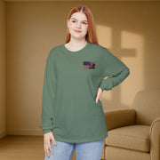 I Stand for the Flag, I Kneel for the Cross Unisex Relaxed Fit Long Sleeve T-Shirt - My Faith My Father