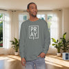 Pray + Cross Unisex Relaxed Fit Long Sleeve T-Shirt - My Faith My Father