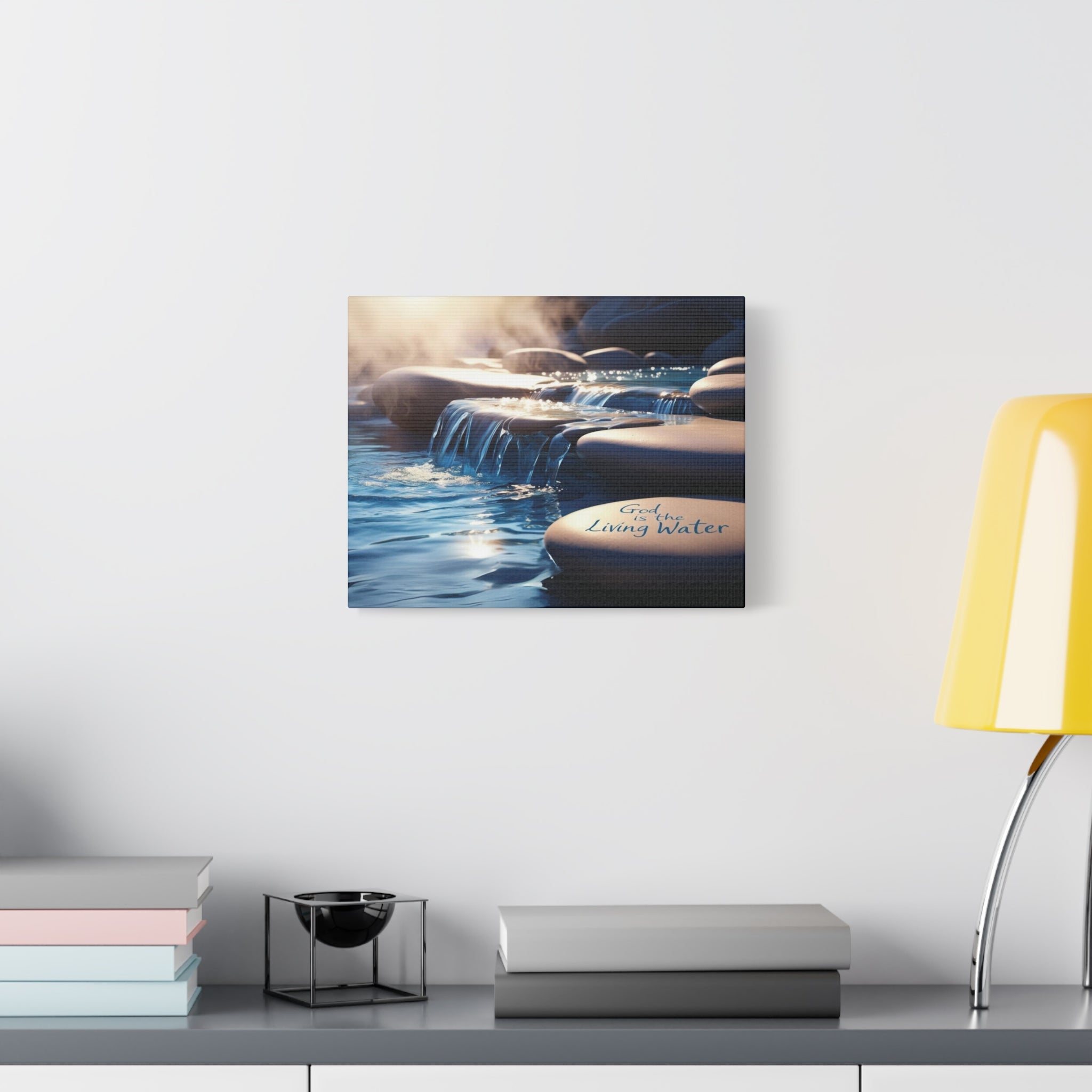 God is the Living Water Wall Decor Canvas