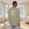 PRAY + Cross Unisex Relaxed Fit Long Sleeve T-Shirt - My Faith My Father