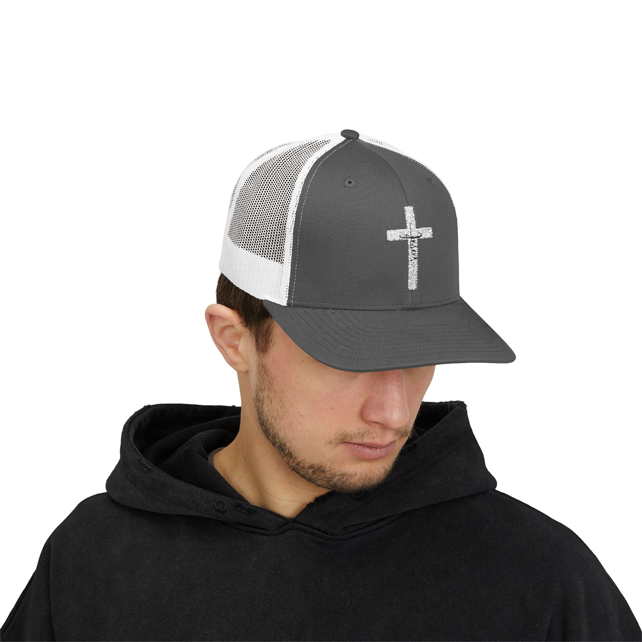 Cross With Jesus Snapback Trucker Hat
