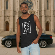 Pray + Cross Unisex Relaxed Fit Tank Top - My Faith My Father