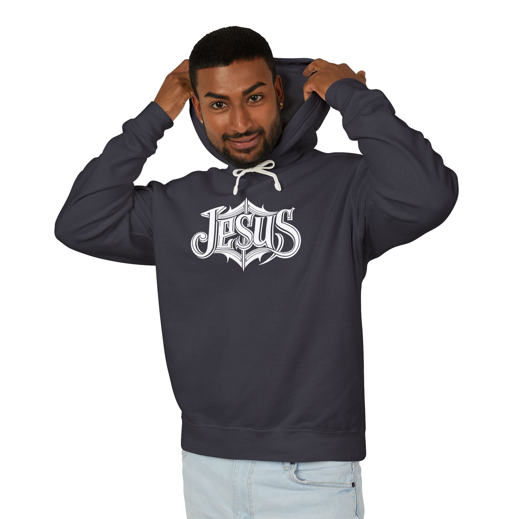 Jesus Unisex Relaxed Fit Lightweight Hooded Sweatshirt