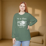 He Is Risen Unisex Relaxed Fit Long Sleeve T-Shirt - My Faith My Father