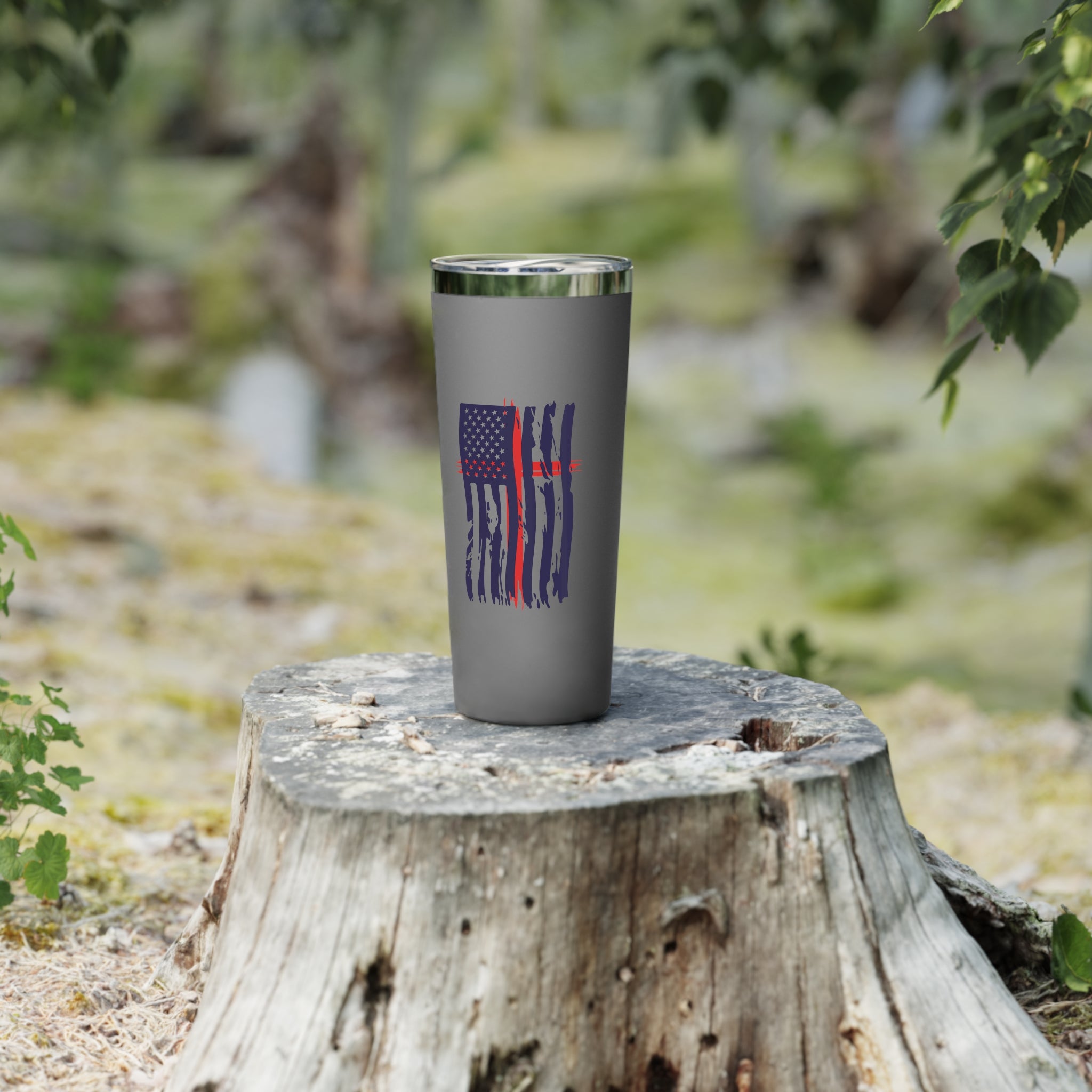 Flag With Cross 22oz Copper Vacuum Insulated Tumbler