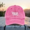 God Is Love Vintage Embroidered Cap | Distressed Christian Baseball Hat | OTTO 18-1248 Faith Hat