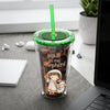 Jesus Is My Shepherd Sunsplash 16oz Tumbler With Straw - My Faith My Father