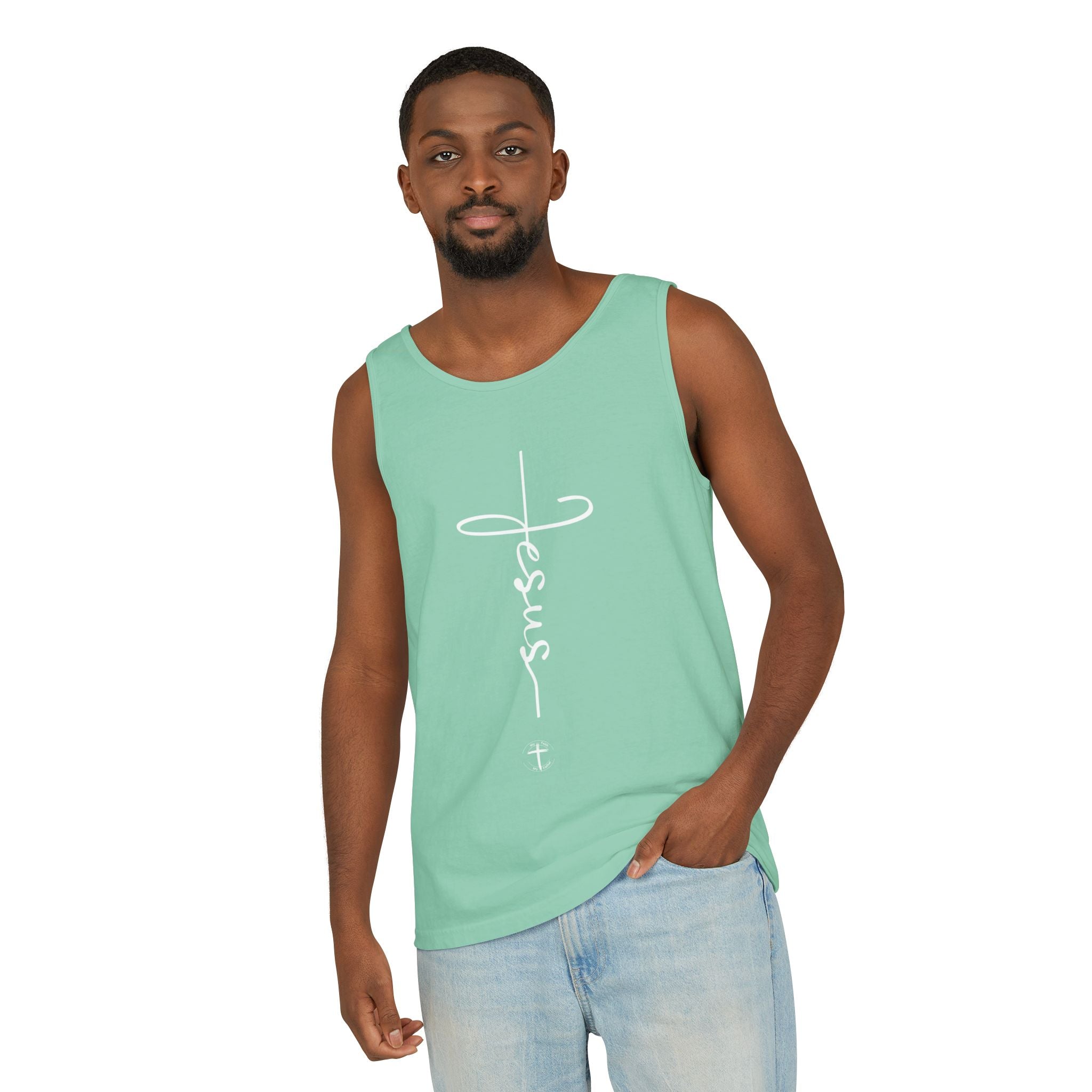 Jesus Cross Unisex Relaxed Fit Tank Top