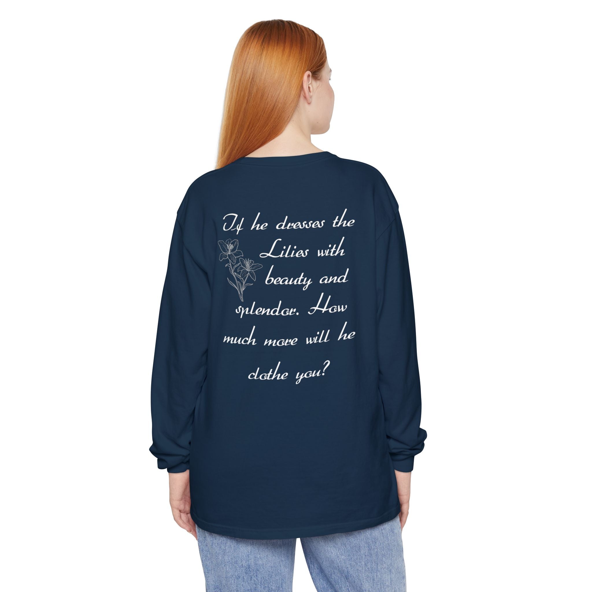 Lilies Unisex Relaxed Fit Long Sleeve T-Shirt
