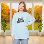 Jesus is Merciful Unisex Relaxed Fit Long Sleeve T-Shirt - My Faith My Father