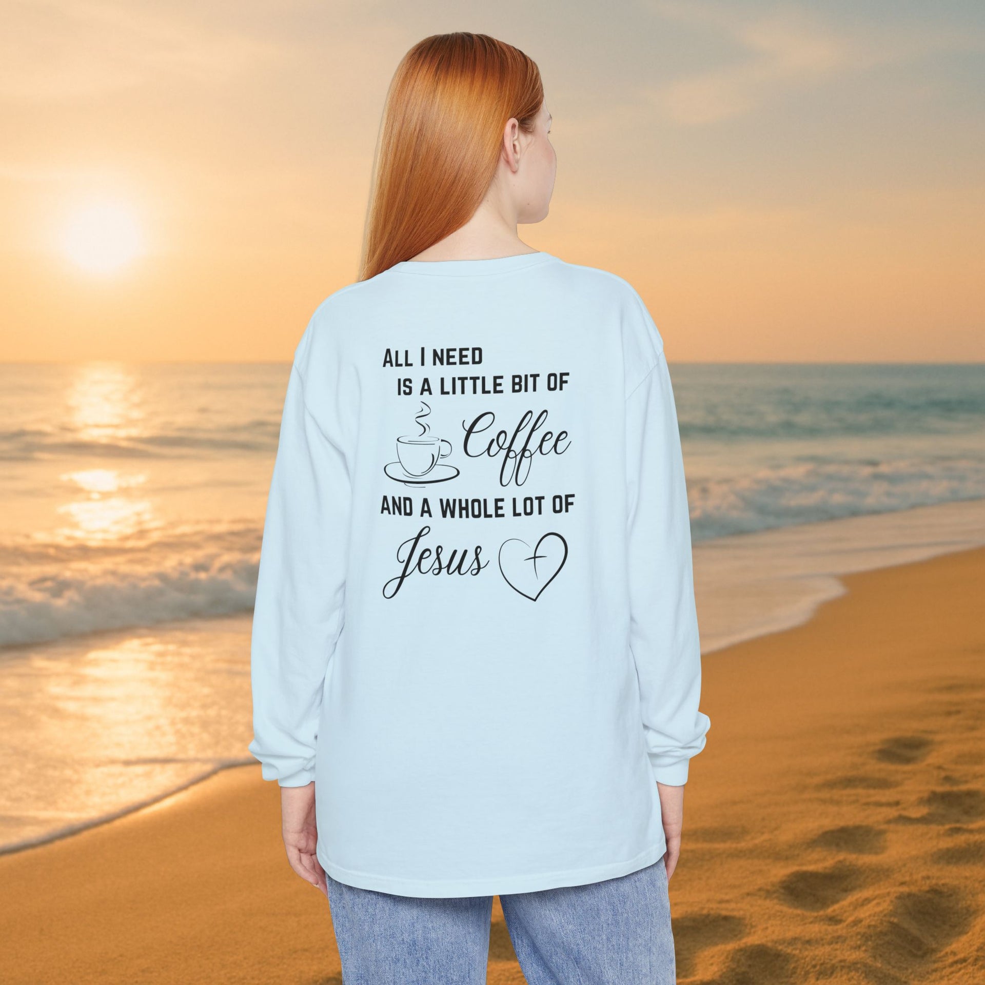 All I Need Unisex Relaxed Fit Long Sleeve T-Shirt - My Faith My Father