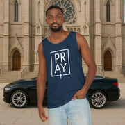 Pray + Cross Unisex Relaxed Fit Tank Top - My Faith My Father
