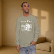 He Is Risen Unisex Relaxed Fit Long Sleeve T-Shirt - My Faith My Father